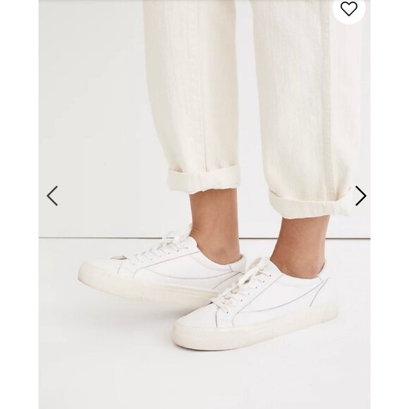Madewell Womens $88 Sidewalk Low-Top Sneakers White Size 9 ND989 - Picture 2 of 8